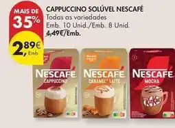 Pingo Doce Nescafé - cappuccino solúvel promoção