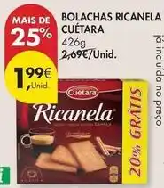 Pingo Doce Cuétara - bolachas ricanela promoção