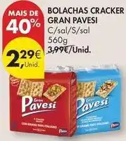 Pingo Doce Pavesi - bolachas cracker promoção