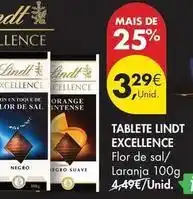 Pingo Doce Lindt - tablete excellence promoção