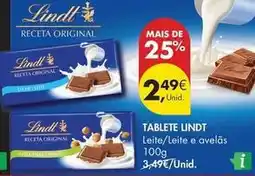 Pingo Doce Lindt - tablete promoção