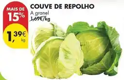 Pingo Doce A+ - couve de repolho promoção