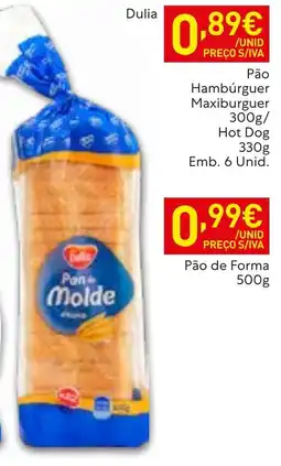 Recheio Pão de molde dulia promoção