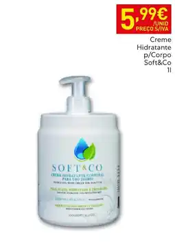 Recheio Creme hidratante corporal soft&co promoção