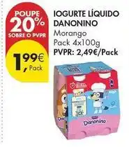 Pingo Doce Danonino - iogurte líquido promoção