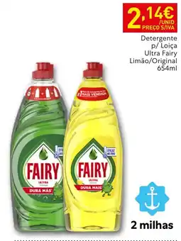 Recheio Detergente p/ Loiça Ultra Fairy Limão/Original promoção