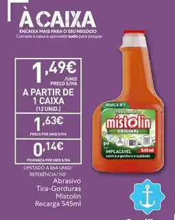 Recheio Abrasivo Tira-Gorduras Mistolin promoção