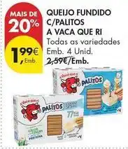 Pingo Doce A+ - queijo fundido c/ palitos a vaca que ri promoção