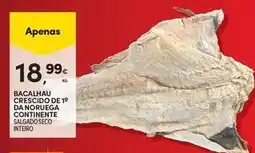 Continente Bom dia Continente - bacalhau crescido de 18 da noruega promoção