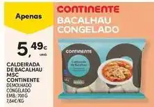 Continente Bom dia Continente - caldeirada de bacalhau msc promoção