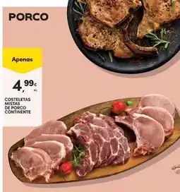 Continente Bom dia Continente - costeletas mistas de porco promoção