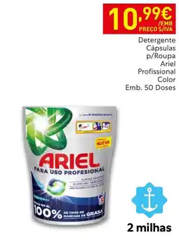 Recheio detergente cápsulas p/roupa ariel profissional color promoção