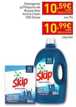 Recheio Detergente p/Máquina de Roupa Skip Active Clean promoção