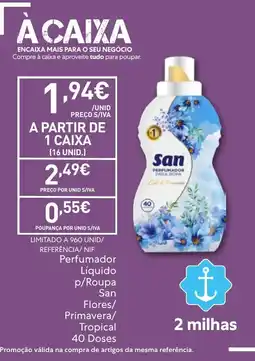 Recheio perfumador liquido p/roupa san flores/primavera/tropical promoção