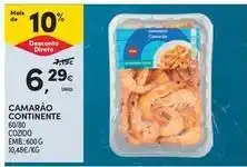 Continente Bom dia Continente - camarão promoção