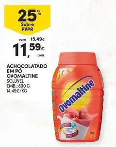 Continente Bom dia Ovomaltine - achocolatado em po promoção