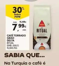 Continente Bom dia Delta - café torrado grao promoção
