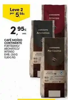 Continente Bom dia Continente - café moido promoção