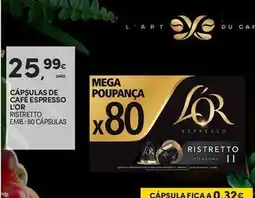 Continente Bom dia L'or - cápsulas de café espresso promoção