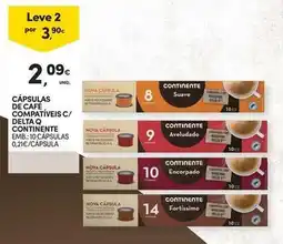 Continente Bom dia €co+ - capsulas de cafe promoção