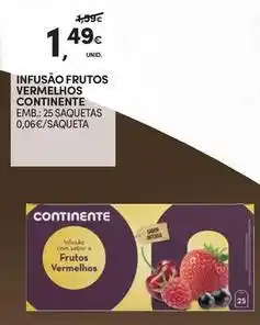 Continente Bom dia Continente - infusão frutos vermelhos promoção