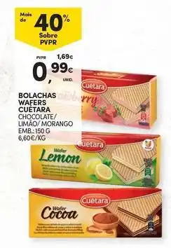 Continente Bom dia Cuétara - bolachas wafers promoção