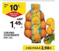 Continente Bom dia A+ - laranja continente promoção