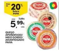 Continente Bom dia Paiva - queijo apimentado/meio gordo/amanteigado promoção