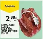 Continente Bom dia Continente bio - batata doce laranja biologica promoção
