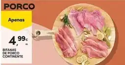 Continente Bom dia Continente - bifanas de porco promoção