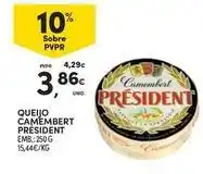 Continente Bom dia Président - queijo camembert promoção
