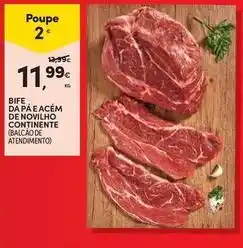 Continente Bom dia Continente - bife da pae acém de novilho promoção