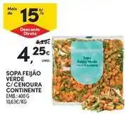 Continente Bom dia Continente - sopa feijão verde c/ cenoura promoção