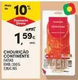 Continente Bom dia Continente - chouricao promoção