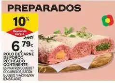 Continente Bom dia Continente - rolo de carne de porco recheado promoção