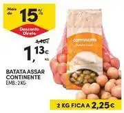 Continente Bom dia Continente - batata assar promoção