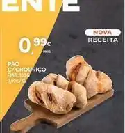 Continente Bom dia Pão c/ chourico promoção