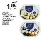 Continente Bom dia Continente - queijo p/saladas c/azeitonas/c/alho promoção