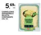 Continente Bom dia Continente - cannellonis espinafres e ricotta promoção