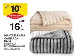 Continente Bom dia Kasa - manta flanela canelada promoção