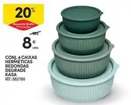 Continente Bom dia Kasa - coni. 4 caixas hermeticas redondas degrade promoção
