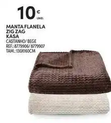 Continente Bom dia Kasa - manta flanela zig zag promoção