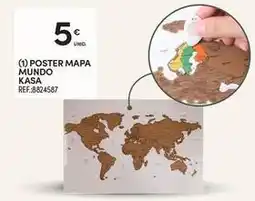Continente Bom dia Kasa - poster mapa mundo promoção