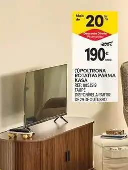 Continente Bom dia A+ - poltrona rotativa parma kasa promoção