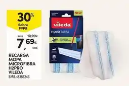 Continente Bom dia Vileda - recarga mopa microfibra h2pro promoção