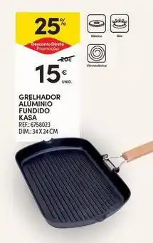 Continente Bom dia Kasa - grelhador aluminio fundido promoção