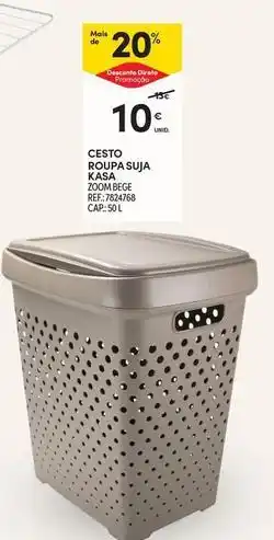 Continente Bom dia Kasa - cesto roupa suja promoção