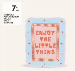 Continente Bom dia Kasa - moldura azul rebordo riscas promoção