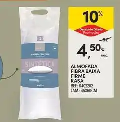 Continente Bom dia Kasa - almofada fibra baixa firme promoção