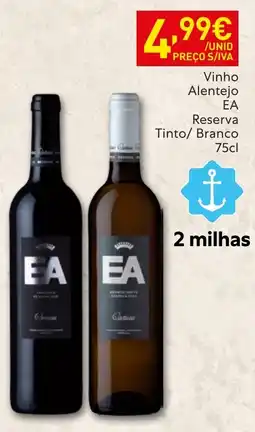 Recheio Vinho Alentejo EA Reserva promoção